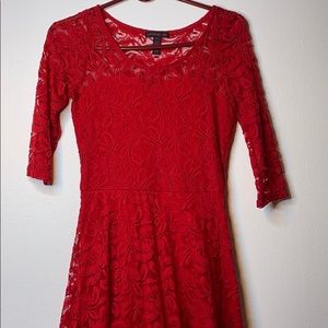 Red Lace dress